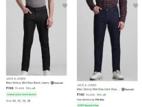 Jack Jones Men's Jeans upto 75% off starting From Rs.692 @ Flipkart