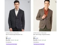 United Colors Of Benetton Men's Readymade Blazers upto 60% off starting From Rs.2399 @ Flipkart