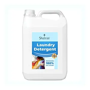 Shatras Liquid Detergent 5 Liter | Laundry Liquid For Fabric Care | Suitable For Top-Load And Front Load Machine And Hand Wash | Concentrated Laundry Detergent (5 liters) Rs.280 @ Amazon