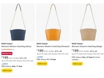 Nelle Harper Women's Handbags upto 80% off starting From Rs.674 @ Amazon