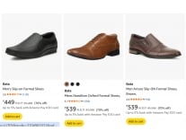 Bata Men's Shoes upto 74% off starting From Rs.515 @ amazon