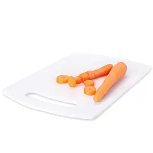 Buy Wonderchef Ambrosia Vegetable Chopping Board | 16" x 10" | 6mm Thickness | Crack-Resistant and Unbreakable | Odour and Stain Resistant | Easy to Clean | White Online at Low Prices in India