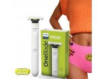 [Apply 5% Coupon] Philips OneBlade Intimate 2-in-1 Trimmer for Women | Painless Hair Removal with Patented Skin-Safe Tech | Bikini, Underarm & Body Trimmer | Sensitive Skin Tested | No post shave irritation | QP1924/20 Rs. 1852 - Amazon