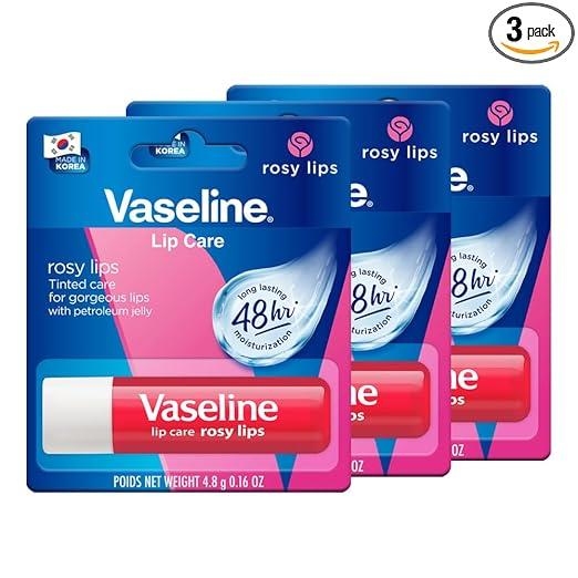 Vaseline Lip Care Rosy Lips Tinted Lip Balm Stick 4.8g (Pack of 3) Rs. 264 - Amazon