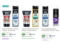 Smart And Handsome Men's Grooming Combo Kit upto 74% off starting From Rs.129 @ flipkart