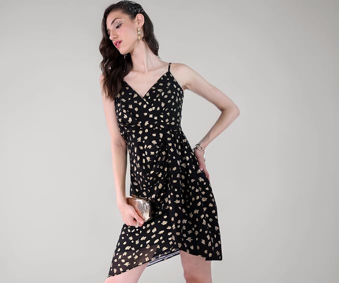 KETCH Women's Polyester Fit and Flare Mini Dress Rs. 232 - Amazon