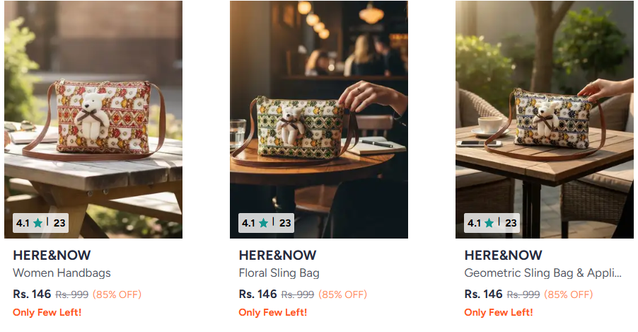 Here & Now Women's Clothing upto 85% off starting From Rs.146 @ myntra