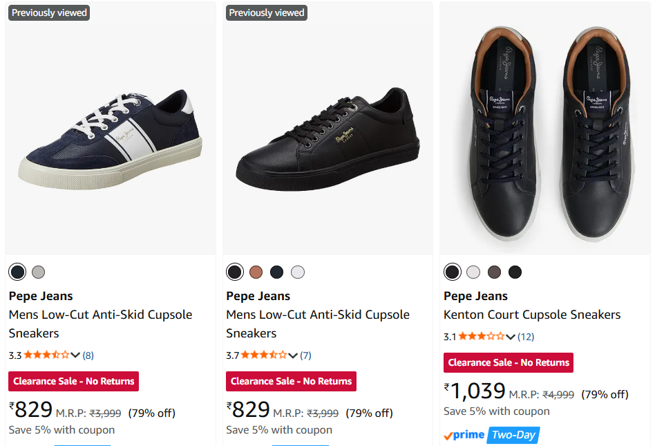 Amazon.in : PEPE JEANS Sneakers