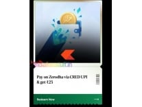 Zerodha Fund Add via CRED UPI : GetRs. 25 Cashback on Rs. 1999