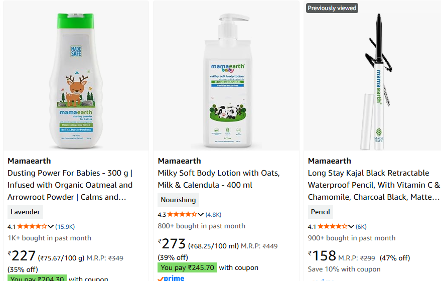 Amazon.in : mamaearth baby