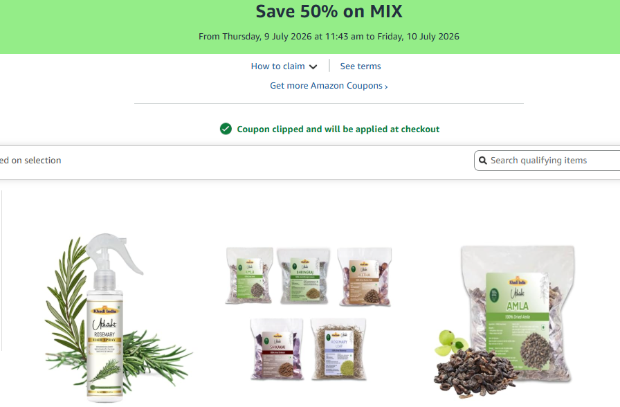 [Save 50% Off Coupon] Khadi Utkrisht Beauty Products upto 71% off starting From Rs.150 @ amazon