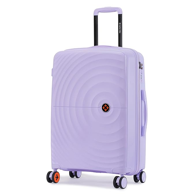 [Apply ₹1200 Coupon] Nasher Miles Polypropylene Spinner Seattle Hard-Sided Check-in Luggage 24 inch | 65cm | 8 Wheels Medium Trolley Bag for Travel | Suitcase (Pastel Purple) Rs. 1559 - Amazon