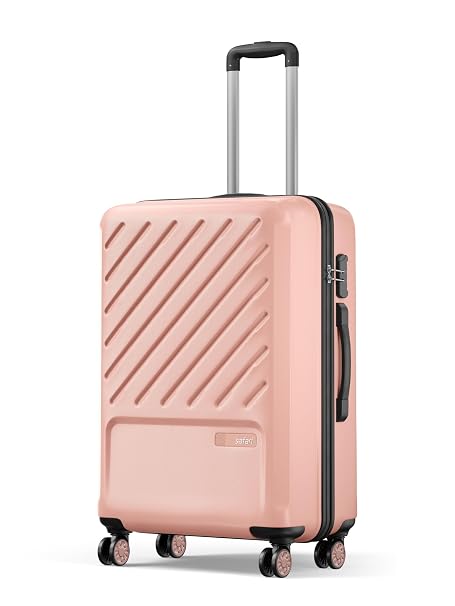 Safari Medium Symphony 66cm Trolley Bag Hard Case Polypropylene, 8 Spinner Wheels, 360 Degree Wheeling Carry on Luggage, Travel Bag, Suitcase for Travel, Trolley Bags for Travel, Dusky Peach Rs. 1999 - Amazon