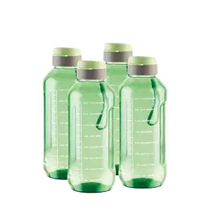 ATTRO Ultra Pro Motivational 1.5-Liter BPA-Free Water Bottle with Leak-Proof Flip-Top Cap, Nylon Strap and Stylish Color for Daily Hydration- Mint Green-Set Of 4 Rs. 385 - Amazon