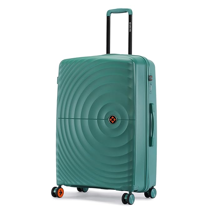 [Apply ₹1500 Coupon] Nasher Miles Polypropylene Spinner Seattle Hard-Sided Check-in Luggage 28 inch | 75cm | 8 Wheels Large Trolley Bag for Travel | Suitcase (Dark Green) Rs. 1469 - Amazon