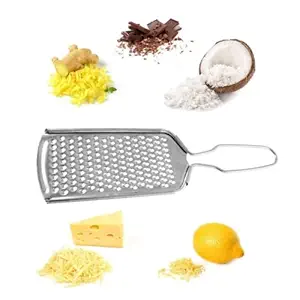 Suzec Lemon Zester & Cheese Grater - Cheese, Lemon, Ginger, Garlic, Vegetables, Fruits - Stainless Steel Protective Cover, Dishwasher Safe Rs. 44 - Amazon