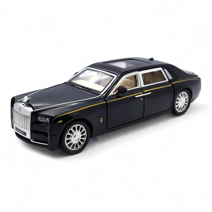 The Flyers Bay 1:32 Scale DieCast Metal Pull-Back Action Openable Doors Premium Rolls-Royce Car Toy for Kids Realistic Miniature Model Gift 2+yrs Girls Boys (Black) Rs. 361 - Amazon