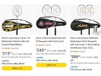 Amazon.in : silver badminton