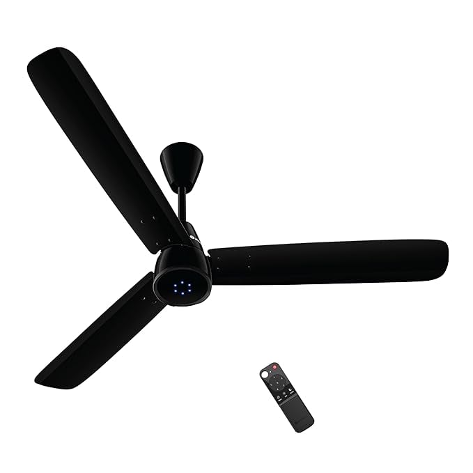 [SBI/AXIS CC EMI ] atomberg Renesa Epoque 1200mm BLDC Ceiling Fan with Remote | Advance Air+ Technology | BEE 5 star Rated | Low Noise | Sleek Design | 2 Year Warranty | Gloss Black Rs. 2804 - Amazon