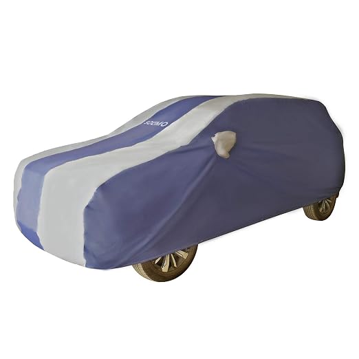 Amazon Brand - Solimo UV Protection & Dust Resistant Car Cover for MG Hector (Blue & Silver) Rs. 256 - Amazon