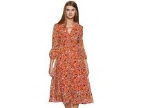 Harpa Women's A-Line Dress (GR3308-MULTI_L) Rs.442 @ Amazon