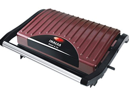 Inalsa Toast & Co 700-Watt 4-Slice Mini Grill Toaster