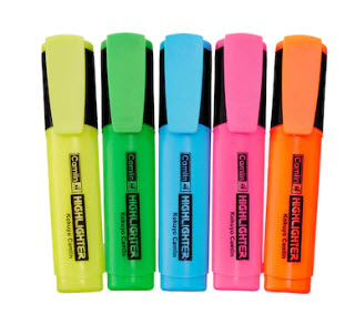 Camlin Office Highlighter (Set Of 5)