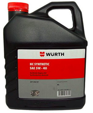 Wuerth SAE 5W-40 High Technology Synthetic Engine Oil